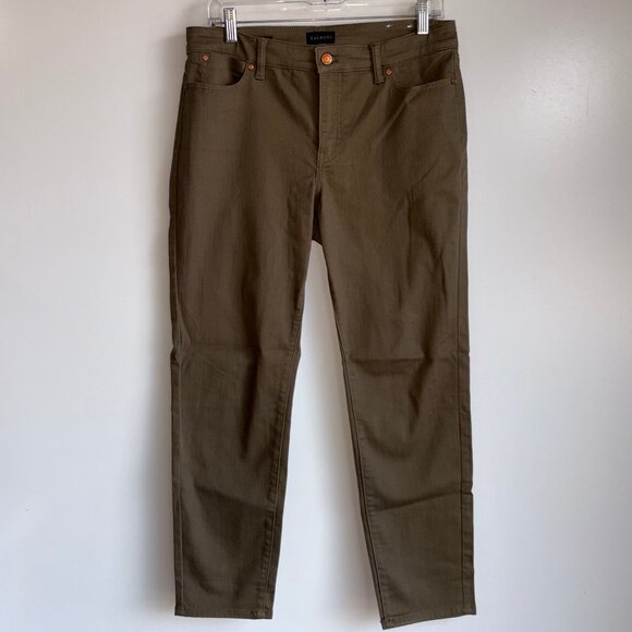 Talbots Denim - TALBOTS Slim Ankle Jeans Size 8P Petite Olive Green ~ Excellent Cond~